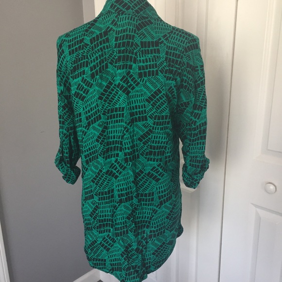 💼🗂Green and black tunic blouse - Picture 5 of 8